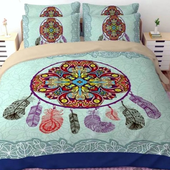 100% Cotton Indian Dreamcatcher Boho Duvet Set